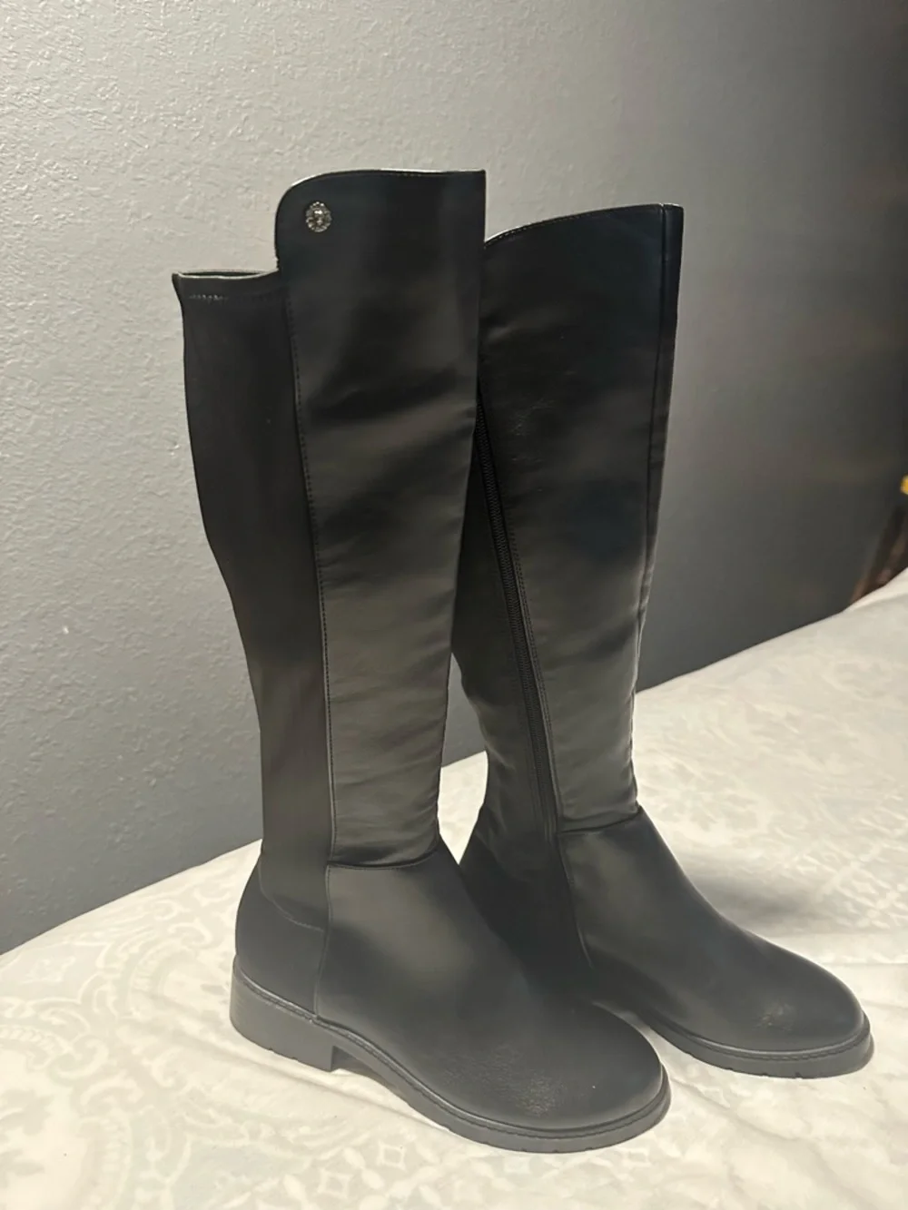 Anne Klein Black under the knee women Boots